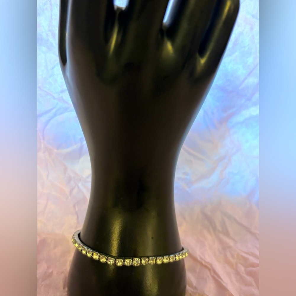 Rhinestone Braclet - Silver